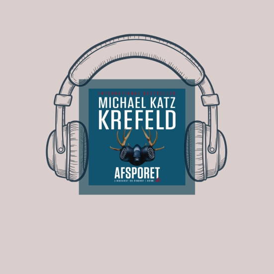 Bogforside med hørebøffer på